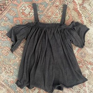 Free People Off Sleeve Tank Top